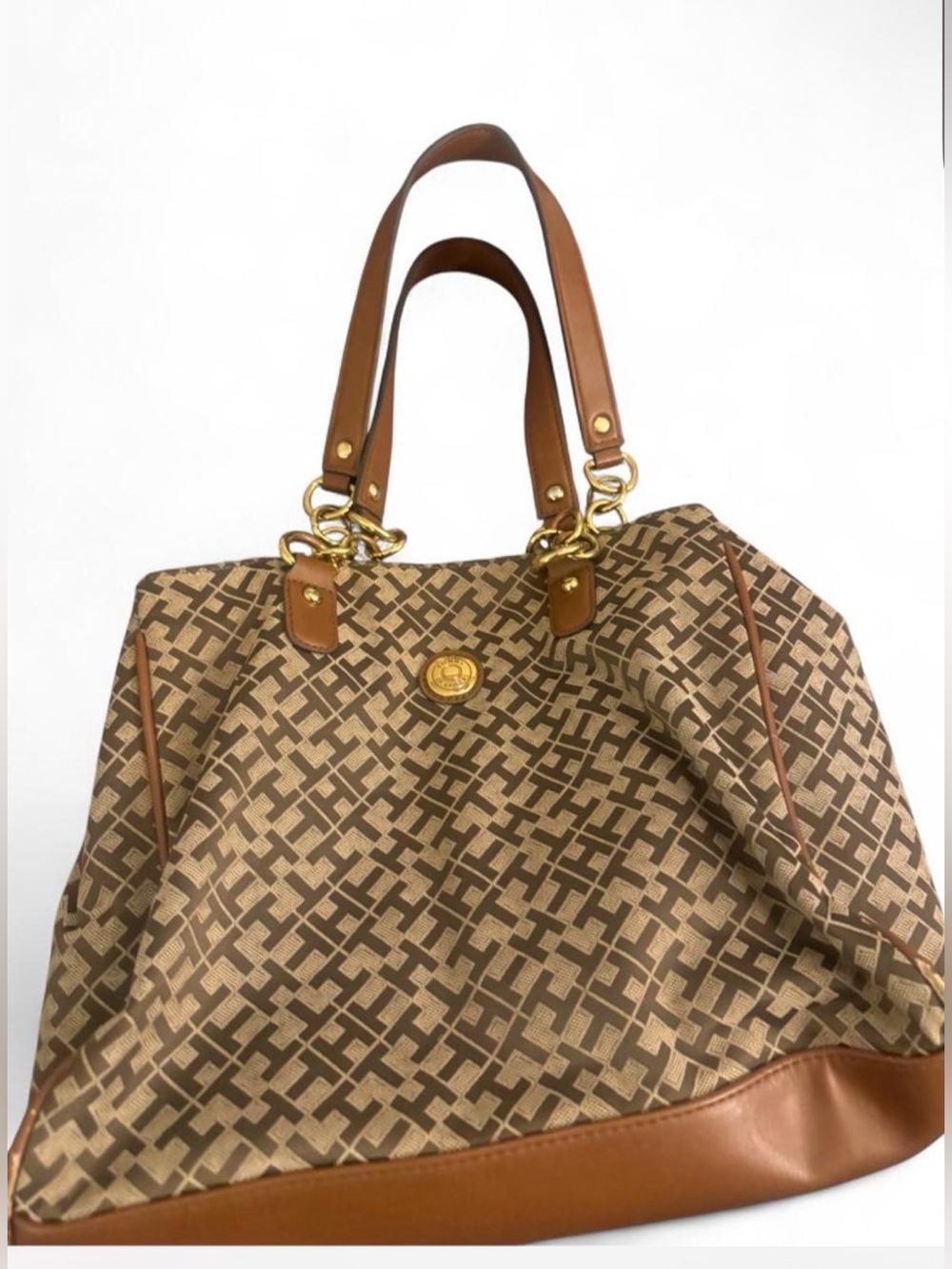 Tommy Hilfiger logo patterned shoulder bag